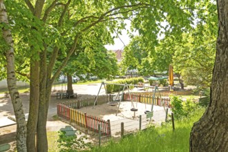 Rerik children's playground, town centre, Baltic resort Rerik, Baltic Sea, Rostock district,