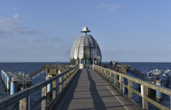 The Sellin diving gondola at the Sellin pier on Rügen, Mecklenburg-Western Pomerania, Germany