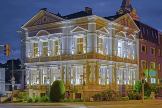 Historical architecture illuminates Minden Germany