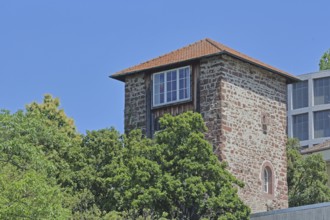Historic Leitgastturm, part of the former town fortifications, tower, Pforzheim, Northern Black