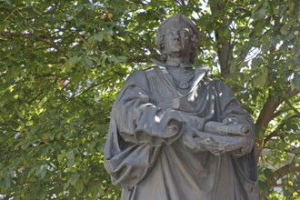 Monument to the humanist and philosopher Johannes Reuchlin during the Renaissance, bronze