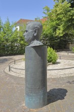 Memorial to SPD politician and mayor of Ettlingen Hugo Rimmelspacher, Stele,