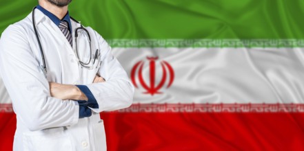 Iran national health system. Iran health and medical insurance concept