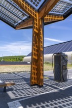 Electric charging station on the site of the former Lohberg colliery in Dinslaken, operated by