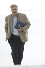 Markus Söder (CSU Chairman and Minister-President of Bavaria) on his way to consult Federal