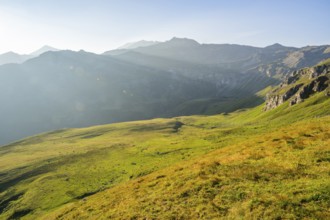Sunrise in the Mountains at Hochalpenstraße, view from Fuscher Lacke, Pinzgau, Salzburg, Austria
