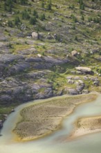 Close-up of Pasterze Hochalpengletscher, Hochalpenstraße, Pinzgau, Salzburg, Austria