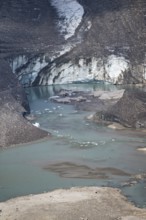 Close-up of Pasterze Hochalpengletscher, Hochalpenstraße, Pinzgau, Salzburg, Austria