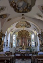 Former pilgrimage and filial church Heilig Blut, Umrathshausen, Bavaria, Germany
