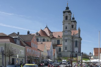 Basilica of St Alexander and Theodor, Ottobeuren Monastery, Ottobeuren, Unterallgäu, Bavaria,