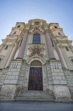 East towers of the Basilica of St Alexander and St Theodore, Ottobeuren, Unterallgäu, Bavaria,