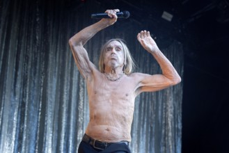 Iggy Pop, singer, actor, punk, rock, USA, live open air at the Citadel Music Festival, 19.06.2025,
