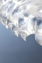 Sculpted by wind and weather... Ice teeth (winter flood 2020, 2021), natural ice sculptures,