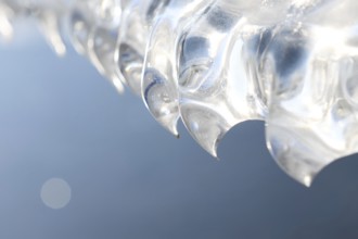 Sculpted by wind and weather... Ice teeth (winter flood 2020, 2021), natural ice sculptures,