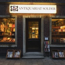 Antiquarian bookshop, Solder bookshop, Wilsberg, famous film location of the Wilsberg crime