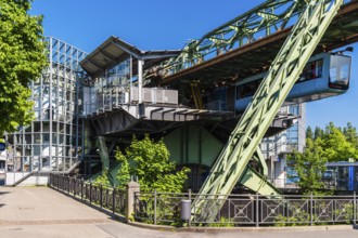 Oberbarmen stop on the suspension railway in Wuppertal, Germany