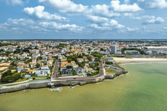 Royan from a drone, Nouvelle-Aquitaine, Charente-Maritime, France