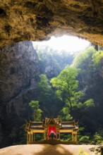Temple in a stalactite cave, Phraya Nakhon Cave, Khao Sam Roi Yot National Park, Hua Hin, Prachuap