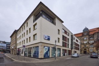 Chamber of Industry and Commerce, IHK, building, historic city centre, diffuse light, cloudy,