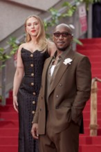 Scarlett Johansson and Mahershala Ali at the German premiere of the adventure film Jurassic World: