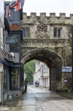 Historic medieval entrance gateway, High Street Gate, Salisbury, Wiltshire, England, UK built c