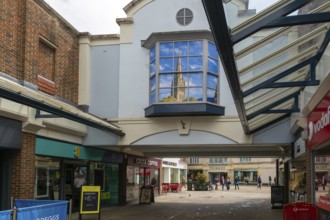 Shops in Old George Mall shopping centre, Salisbury, Wiltshire, England, UK
