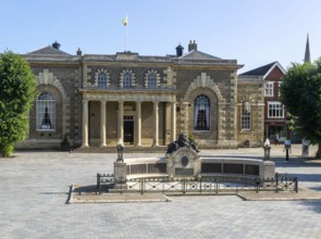 The Guildhall city hall building, Guildhall Square, Salisbury, Wiltshire, England, UK built 1795