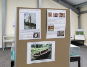Information about experimental mesolithic hide boat, Amesbury History Centre, Amesbury, Wiltshire,