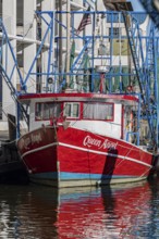 Commercial fishing boat Queen Angel at dock in the commercial section of the Biloxi Small Craft