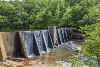 A. Miller dam on the Little River at Desoto State park near Mentone, Alabama