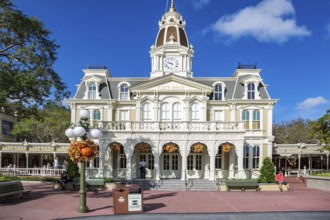 City Hall building in the Town Square on Main Street in Magic Kingdom at Walt Disney World,
