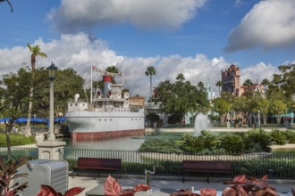 Min and Bills Dockside Diner open air restaurant in Disney's Hollywood Studios theme park