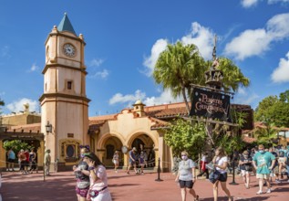 Enchanted Tiki Room attraction in the Adventure Land area of Magic Kingdom at Walt Disney World,