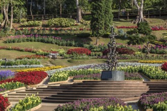 Continuity sculpture in Mae Fah Luang Gardens within the Doi Tung tourist attraction in Chiang Rai,