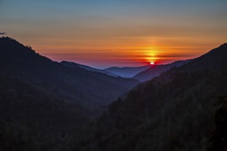 View from the Ben Morton Overlook on Hwy 441 Newfound Gap Road on the Tennessee side of the Great