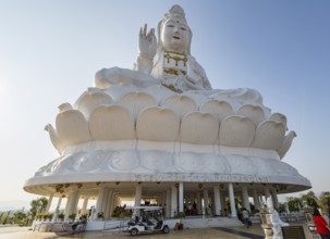 Guan Yin (Goddess of Mercy) statue at Wat Huay Pla Kang Temple in Chiang Rai province of Northern