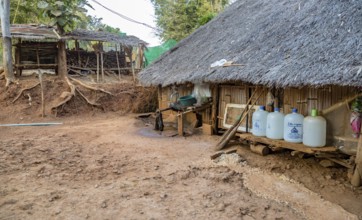 Residences of the Kayah Lahwi (long neck Karen) tribe area of the Union of Hill Tribe Villages