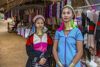 Tribal women in the Long Neck Karen tribe (more properly called the Kayah Lahwi tribe) area of the