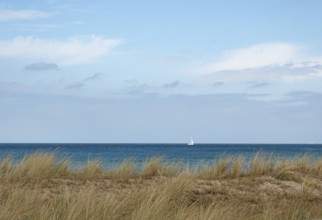 Sailing boat, Baltic Sea, Baltic Sea resort, Kühlungsborn-Ost, Kühlungsborn, Rostock district,