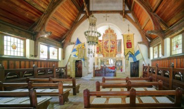 Gustav Adolf Chapel, interior photo, Lützen Museum 1632 to commemorate the Battle of Lützen and the