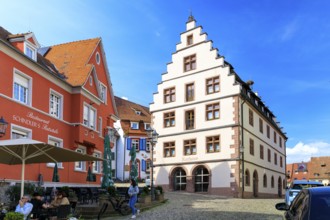 Town hall with stepped gable on the market square, Endingen am Kaiserstuhl, Baden-Württemberg,