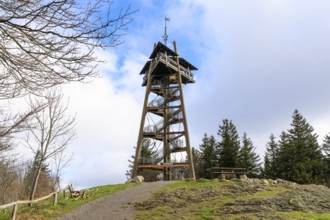 Eugen Keidel Tower or Schauinsland Tower, observation tower on the Schauinsland mountain, Black