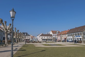 Königsplatz, former parade ground, Germersheim, Palatinate, Rhineland-Palatinate, Germany