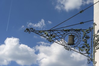 Nose sign with beer mug of a pub, Burglengenfeld, Upper Palatinate, Bavaria, Germany