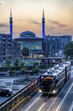 Utrecht city centre, Mosque Ulu Camii, Mosque at Utrecht Centraal station, trams, public transport