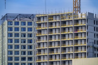 Construction of over 920 student flats at Cambridgelaan in the Science Park, University of Utrecht,
