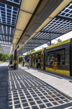 New bus and tram stops at Science Park Utrecht, Utrecht University, the stops have been redesigned,