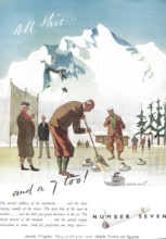 Number Seven cigarettes advert advertising in Country Life magazine UK 1951