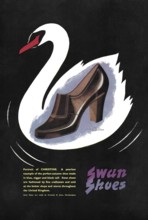 Swan Shoes Christine by Crockett and Jones advert advertising in Country Life magazine UK 1951