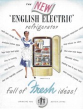 The new English Electric refrigerator advert advertising in Country Life magazine UK 1951